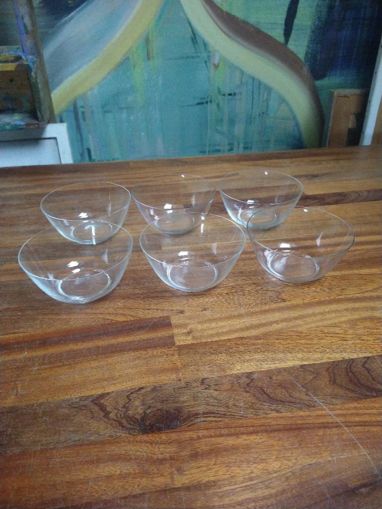 Karel de Bazel - glasfabriek Leerdam 6x kom servies D - 1917, Ophalen of Verzenden