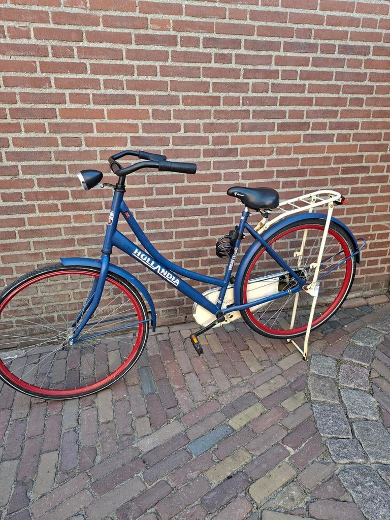 Mooie Hollandia omafiets 28 inch, fr 53 cm, Fietsen en Brommers, Fietsen | Dames | Omafietsen, Ophalen, Terugtraprem, Gebruikt
