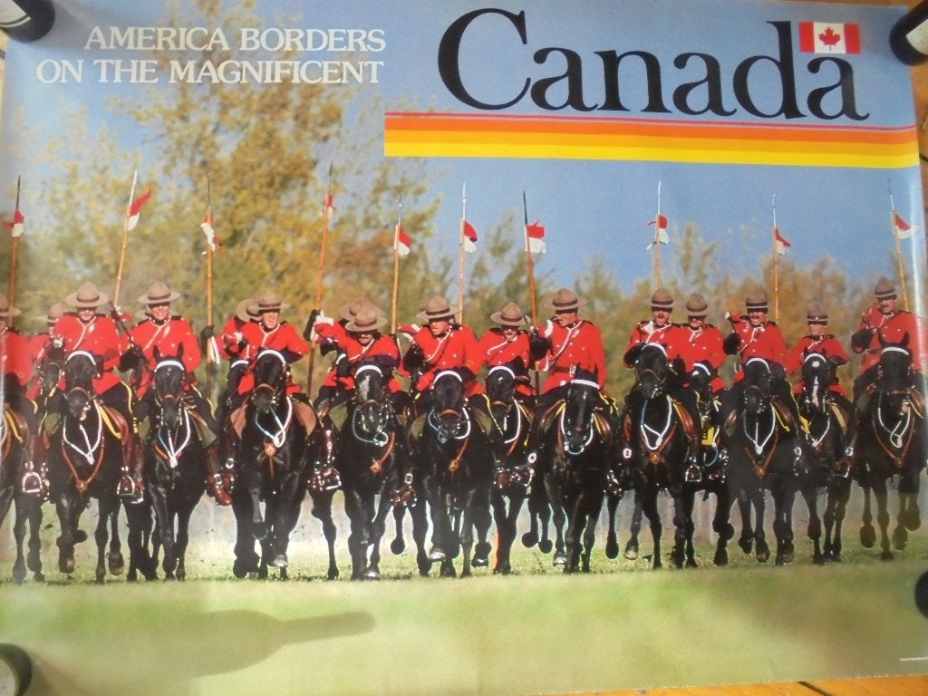 CANADA. Bereden Politie. Mounted Police. Paarden. Poster., Verzenden