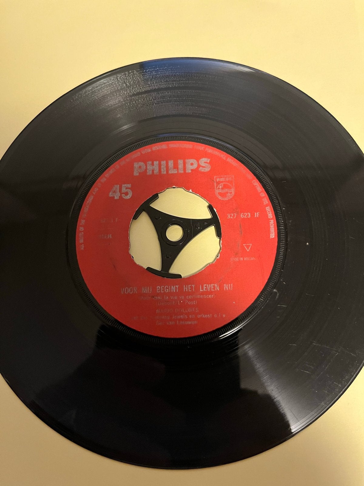 Marjo Dolores - Voor Mij Begint Het Leven Nu (Vinyl Single), Gebruikt, 7 inch, Ophalen of Verzenden, EP