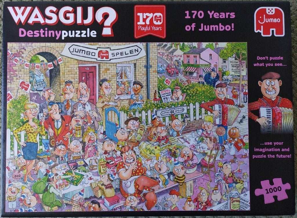 Wasgij - Destiny - 170 Years Jumbo, Ophalen, 500 t/m 1500 stukjes, Zo goed als nieuw, Legpuzzel