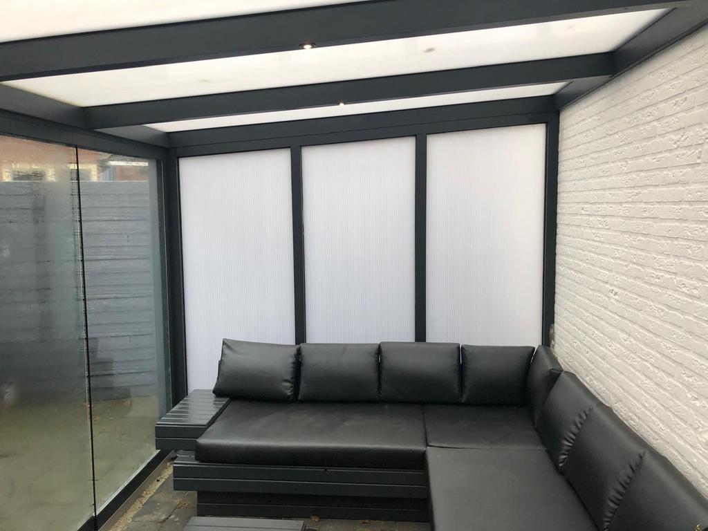 Luxe Maatwerk Loungeset met Echt Lederen Kussens & Tafels, Tuin en Terras, Tuinsets en Loungesets, Zo goed als nieuw, Loungeset