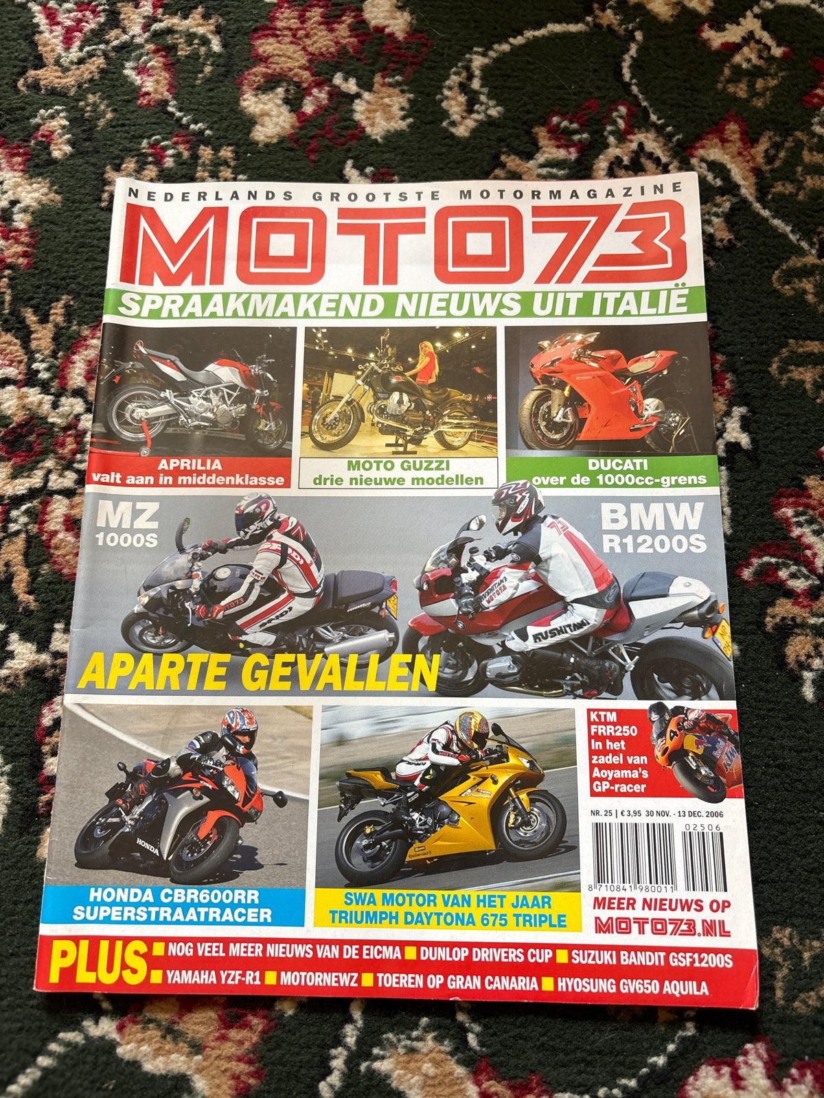MOTO73 Motor Magazine - Spraakmakend Nieuws uit Italië, Boeken, Ophalen of Verzenden, Gelezen, Overige typen