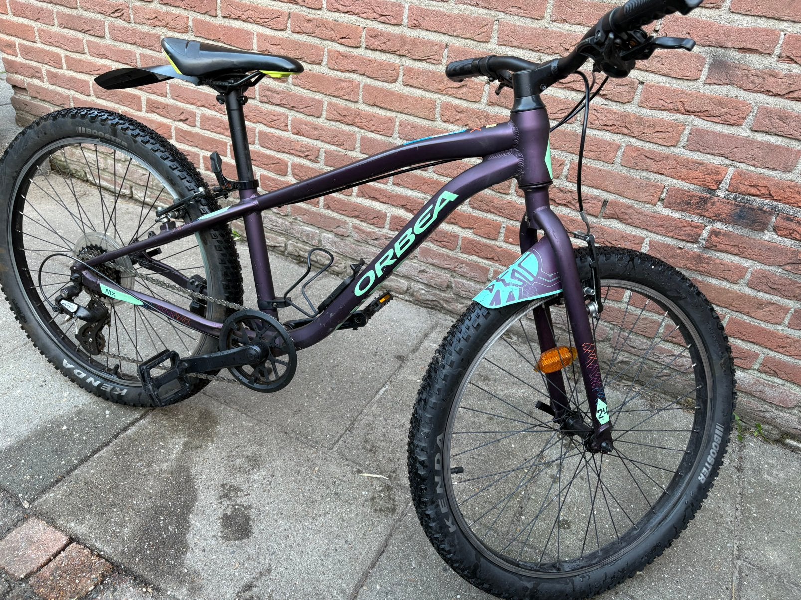 Orbea 24 inch MTB geschikt vanaf 125cm lengte, Gebruikt, Velgrem, Geen vering, Ophalen