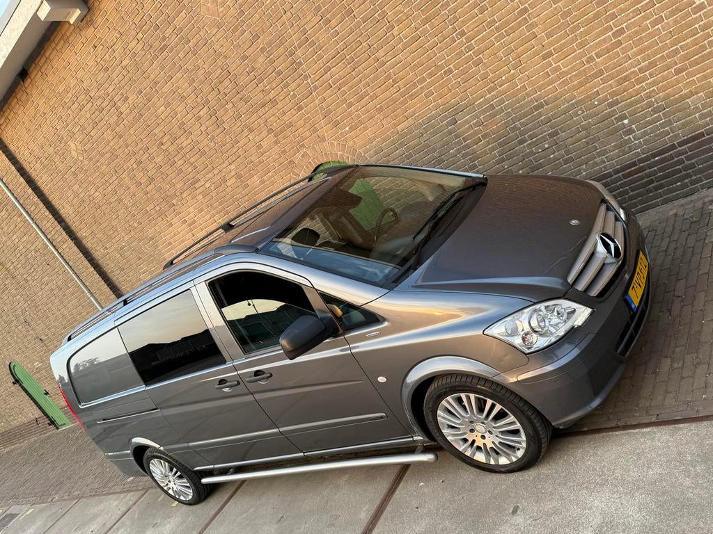 Mercedes-Benz V6- 122 Vito XXL Ambiente dubb.cab., Auto's, Automaat, Zwart, 2096 kg, 2987 cc