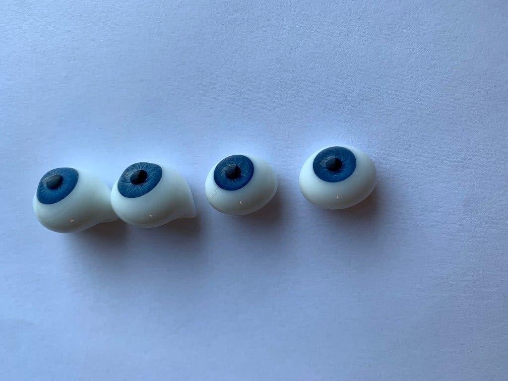 Paperweight Ovaal Glasogen blauw, Ophalen of Verzenden, Nieuw, Overige typen