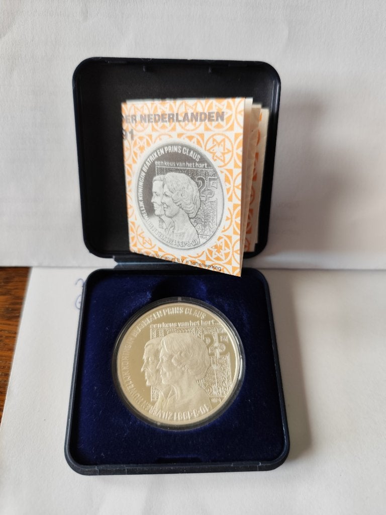 25 Ecu 1991 in etui, Postzegels en Munten, Koningin Beatrix, Zilver, Losse munt, Overige waardes