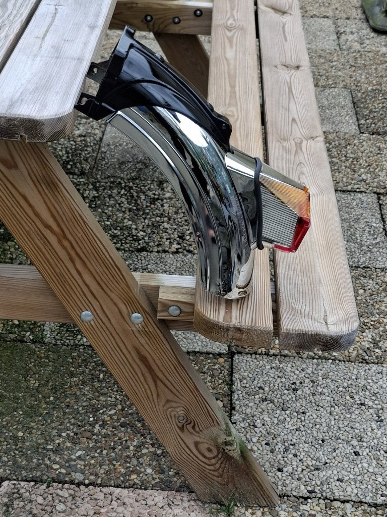 517 chroom achterspatbord compleet., Fietsen en Brommers, Brommeronderdelen | Zundapp, Ophalen of Verzenden, Gebruikt, Frame