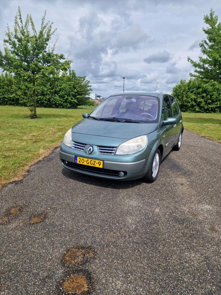 Renault Megane scenic 2005 automaat, Auto's, 4 cilinders, Leder en Stof, Grijs, Particulier