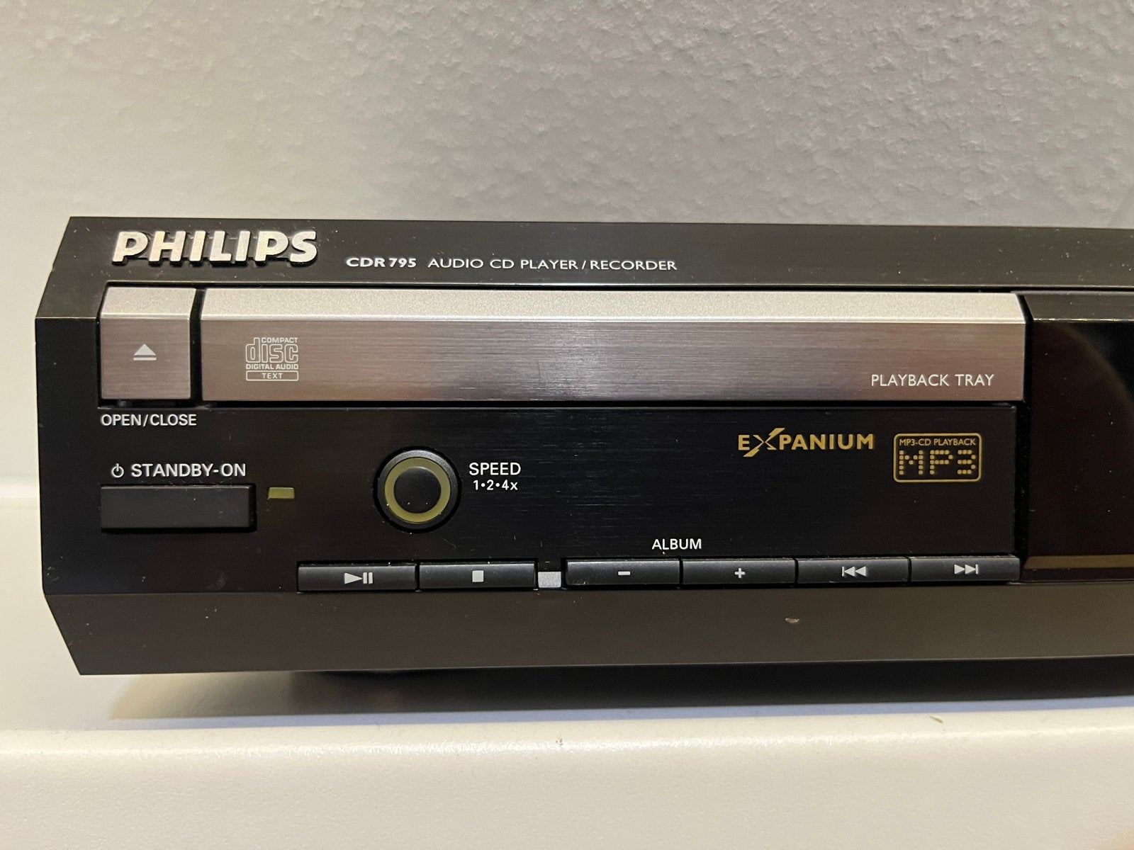 Philips CDR795 Audio CD-speler/recorder, Ophalen of Verzenden, Zo goed als nieuw, Philips