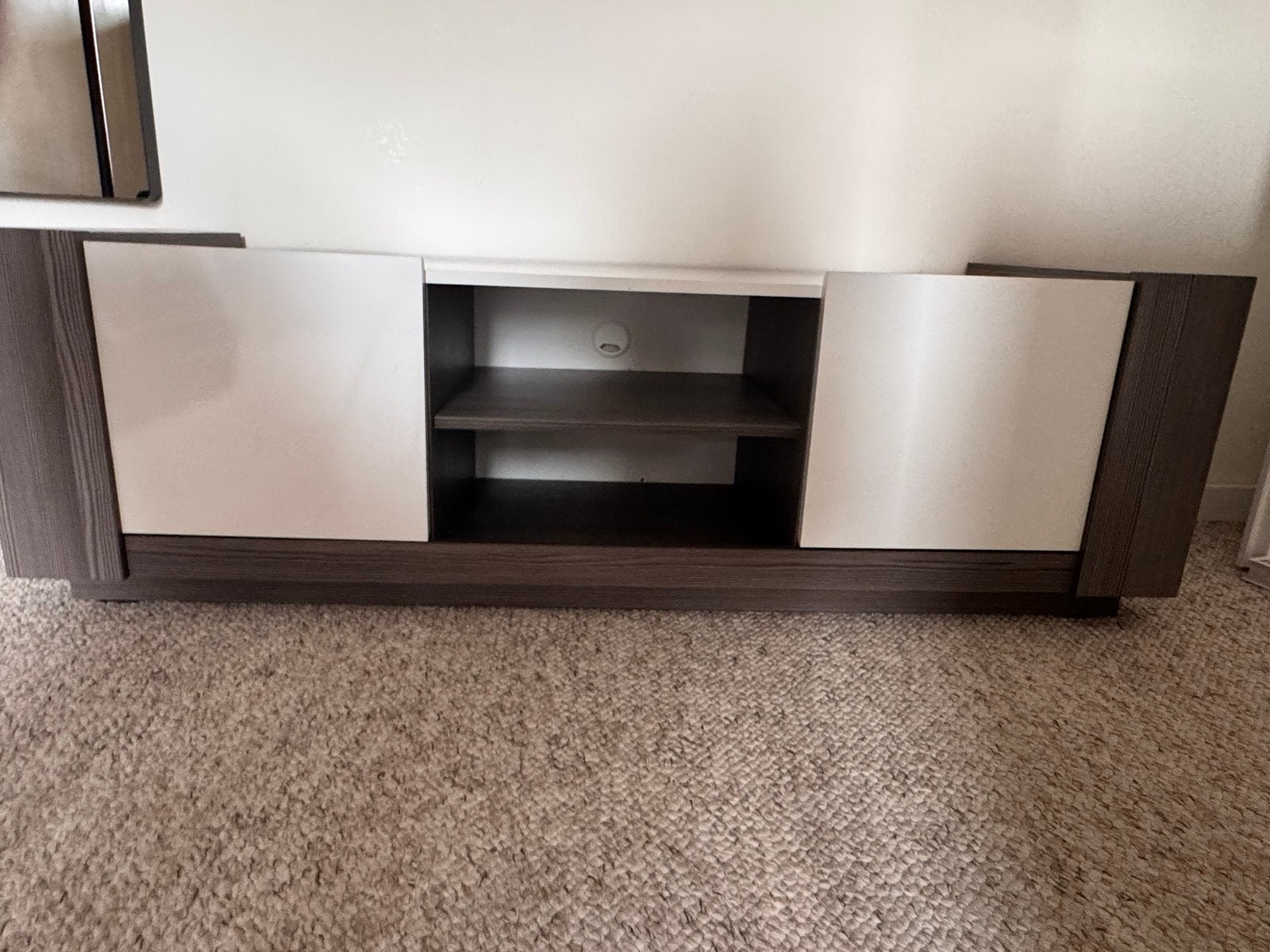 Modern tv-meubel met opbergruimte, Ophalen, Gebruikt, 150 tot 200 cm, Minder dan 100 cm