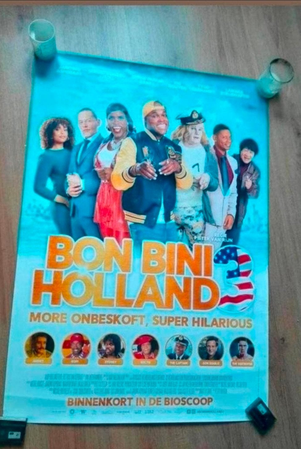 Bon Boni Holland 3 bioscoopposter., Ophalen of Verzenden, Gebruikt, Deurposter of groter, Film en Tv