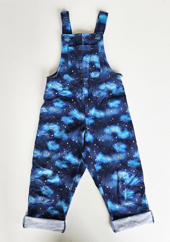 Tuinbroek wolken, mt 92, Kinderen en Baby's, Kinderkleding | Maat 92, Broek, Jongen of Meisje, Handgemaakt, Ophalen of Verzenden