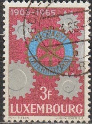 3234. Luxemburg 709 gest. Rotary, Verzenden, Luxemburg, Gestempeld