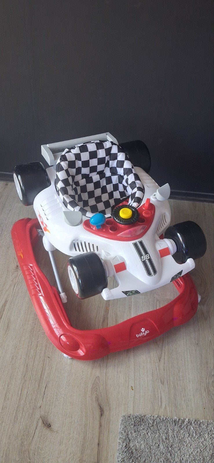Baby loopstoel raceauto, Ophalen, Zo goed als nieuw