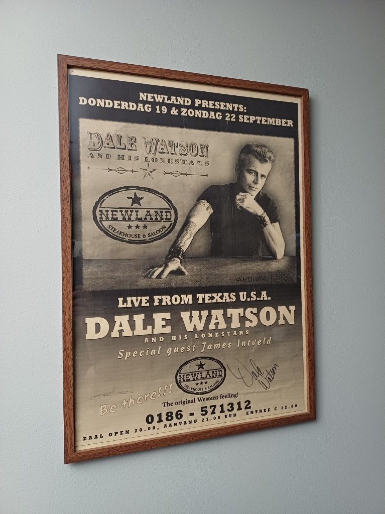 VINTAGE concert poster DALE WATSON 44 x 61 cm origineel, Ophalen of Verzenden, A1 t/m A3, Muziek, Rechthoekig Staand
