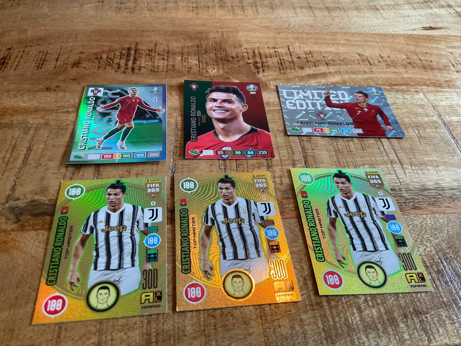 Panini voetbal Christiano Ronaldo 6 x, Verzamelen, Ophalen of Verzenden, Zo goed als nieuw, Buitenlandse clubs, Poster, Plaatje of Sticker