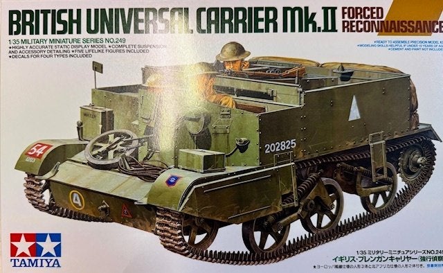 Coelianmodels, Tamiya 35249, Bren carrier, 1/35, € 29,99, Tank, 1:32 tot 1:50, Nieuw, Ophalen of Verzenden