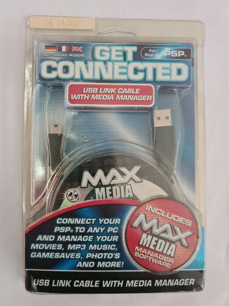 USB Link Cable with Media Manager NEW, Spelcomputers en Games, Games | Sony PlayStation Portable, 1 speler, Racen en Vliegen, Nieuw