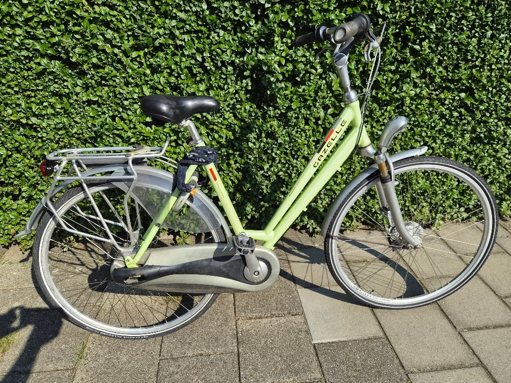Groene Gazelle damesfiets met zeven versnellingen, Fietsen en Brommers, Versnellingen, Ophalen of Verzenden, Gazelle, 53 tot 56 cm
