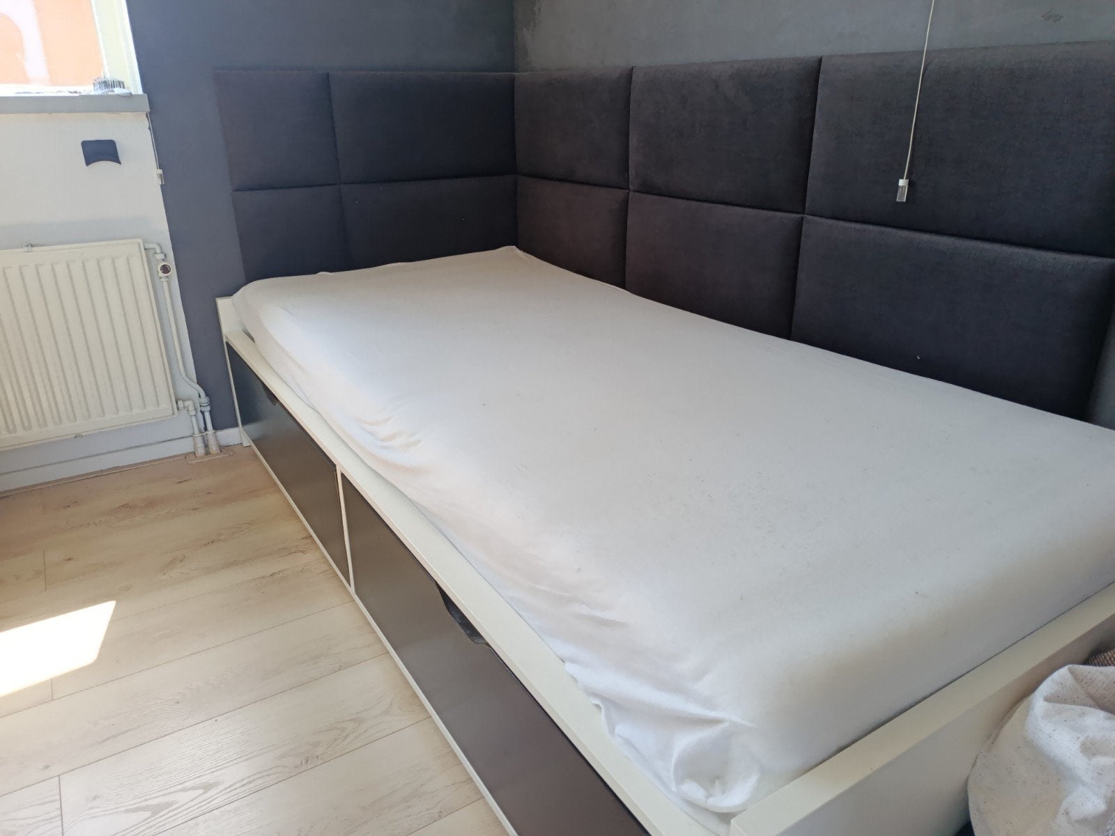 Ikea flaxa bed eenpersoons, Huis en Inrichting, Gebruikt, 90 cm, Eenpersoons, Ophalen of Verzenden