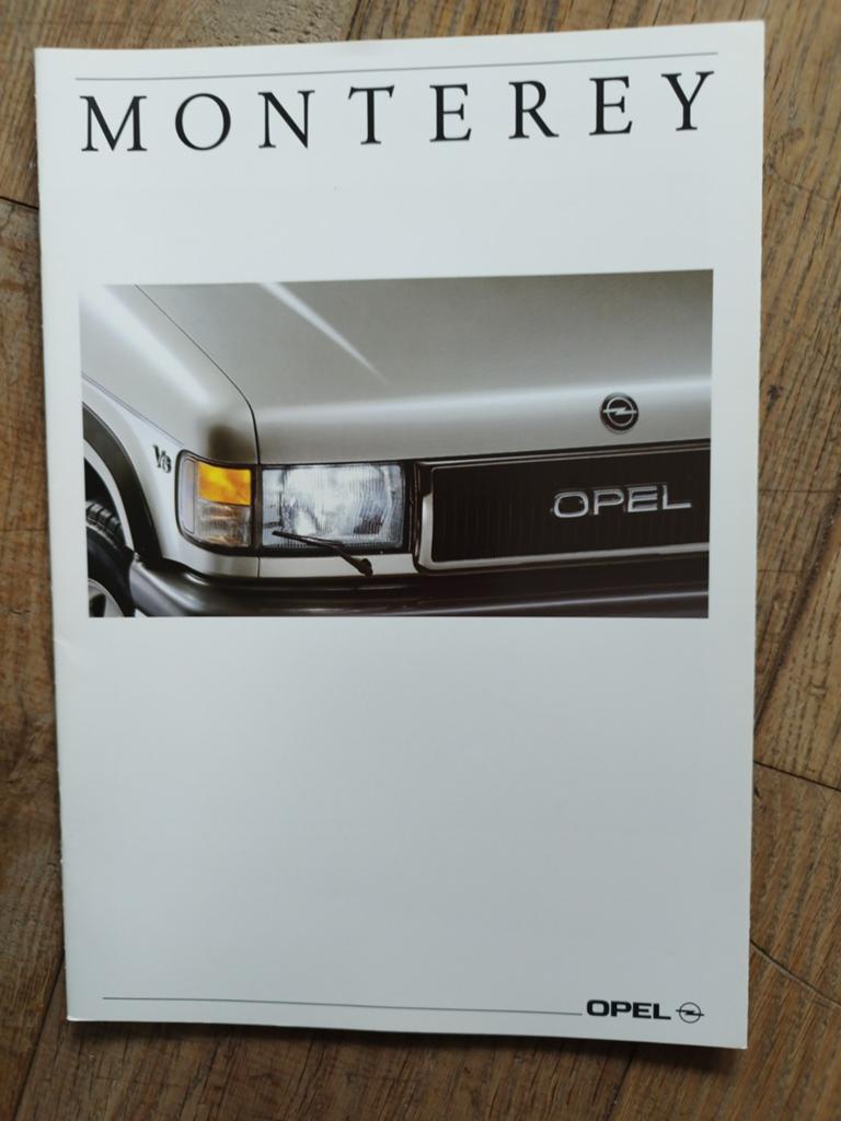 Opel Monterey brochure uit 1992 - 24 pagina's, Opel, Zo goed als nieuw, Opel, Ophalen of Verzenden