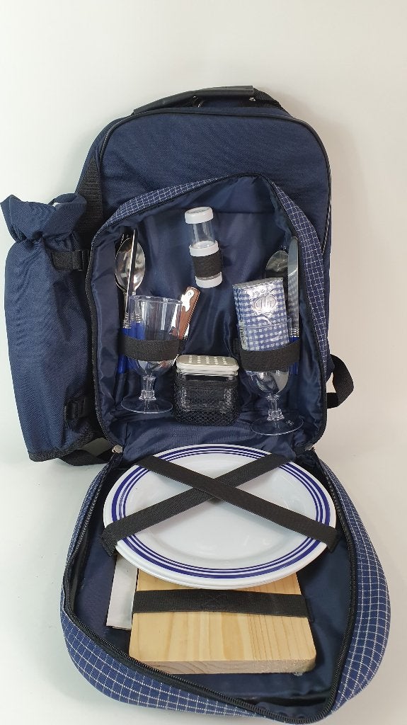 Picknickset, 2 persoon in rusgzak, heel compleet! 7B12