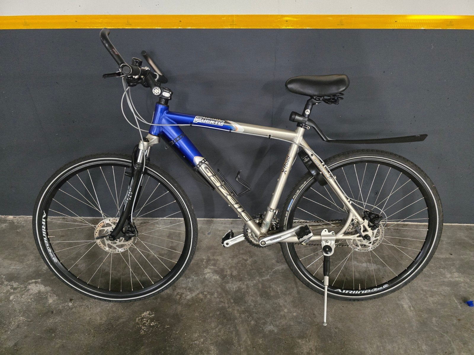 Gazelle Puerto X-Road Series Herenfiets met schijfremmen, Ophalen