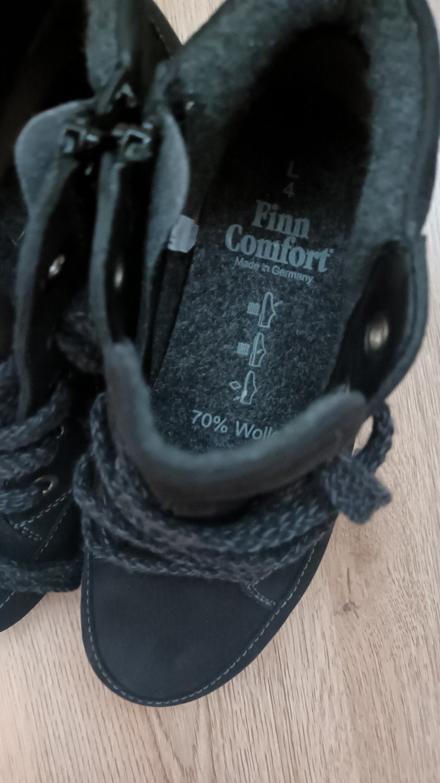 Nieuwe Finn Comfort schoenen rits aanzijkant maat 37, Finn Comfort, Zwart, Lage of Enkellaarzen, Nieuw