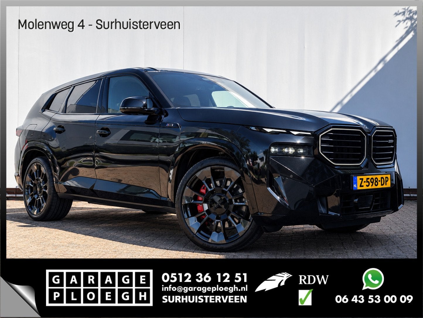 BMW XM PHEV 30 kWh Driving Assistant Professional B&W HUD Ma, Auto's, Gebruikt, 653 pk, 4395 cc, Zwart