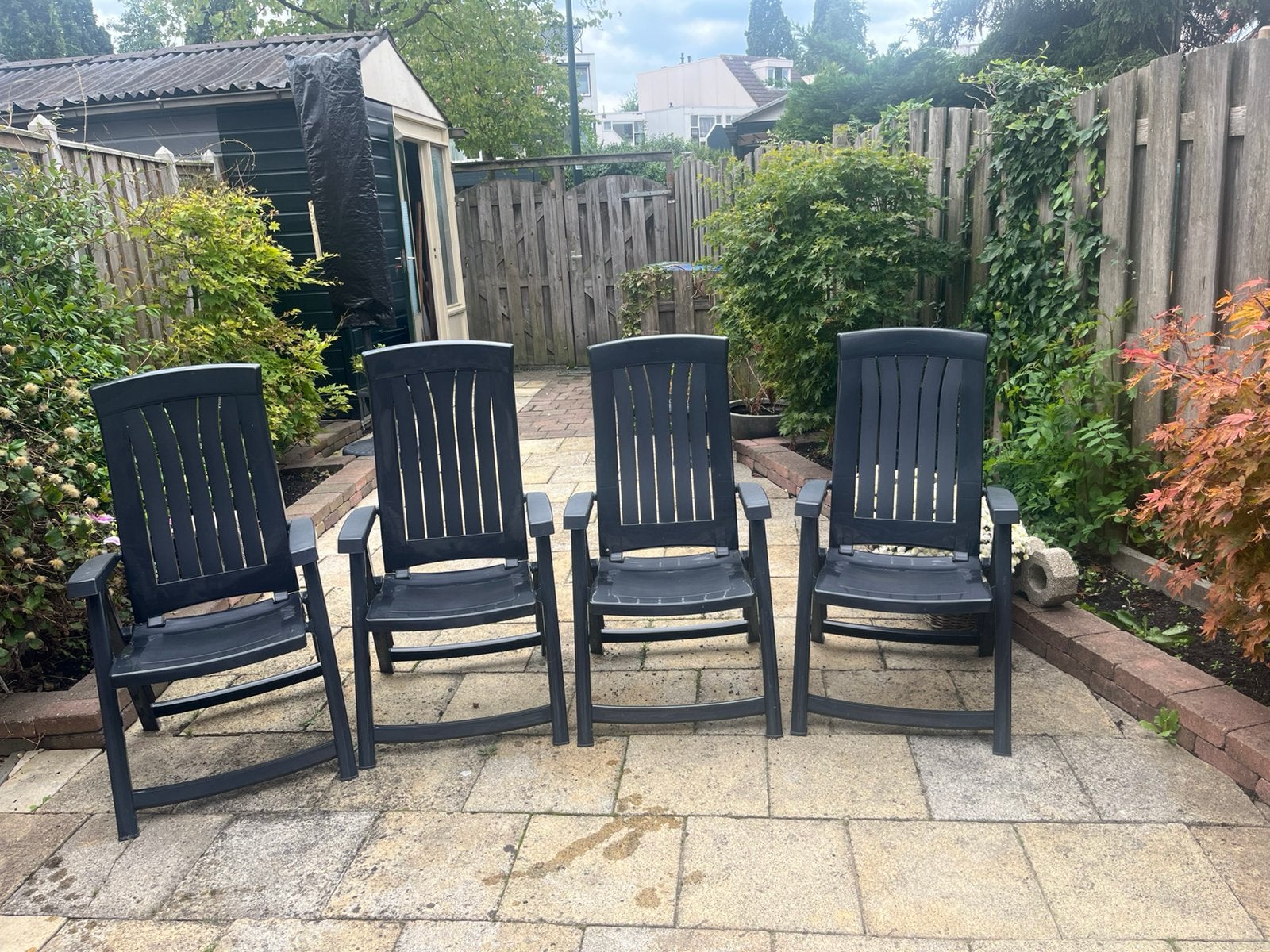 Vier tuinstoelen Jardin, Ophalen, Zo goed als nieuw