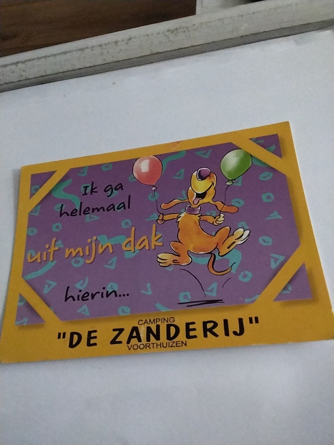 Ansichtkaart Camping De Zanderij Voorthuizen BEESTENBOEL, Ophalen of Verzenden, 1980 tot heden