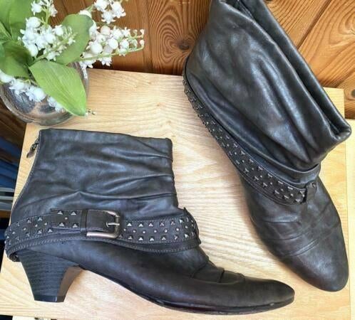 Enkel laarzen maat 43, Kleding | Dames, Schoenen, Lage of Enkellaarzen, Ophalen of Verzenden, Zo goed als nieuw, Grijs