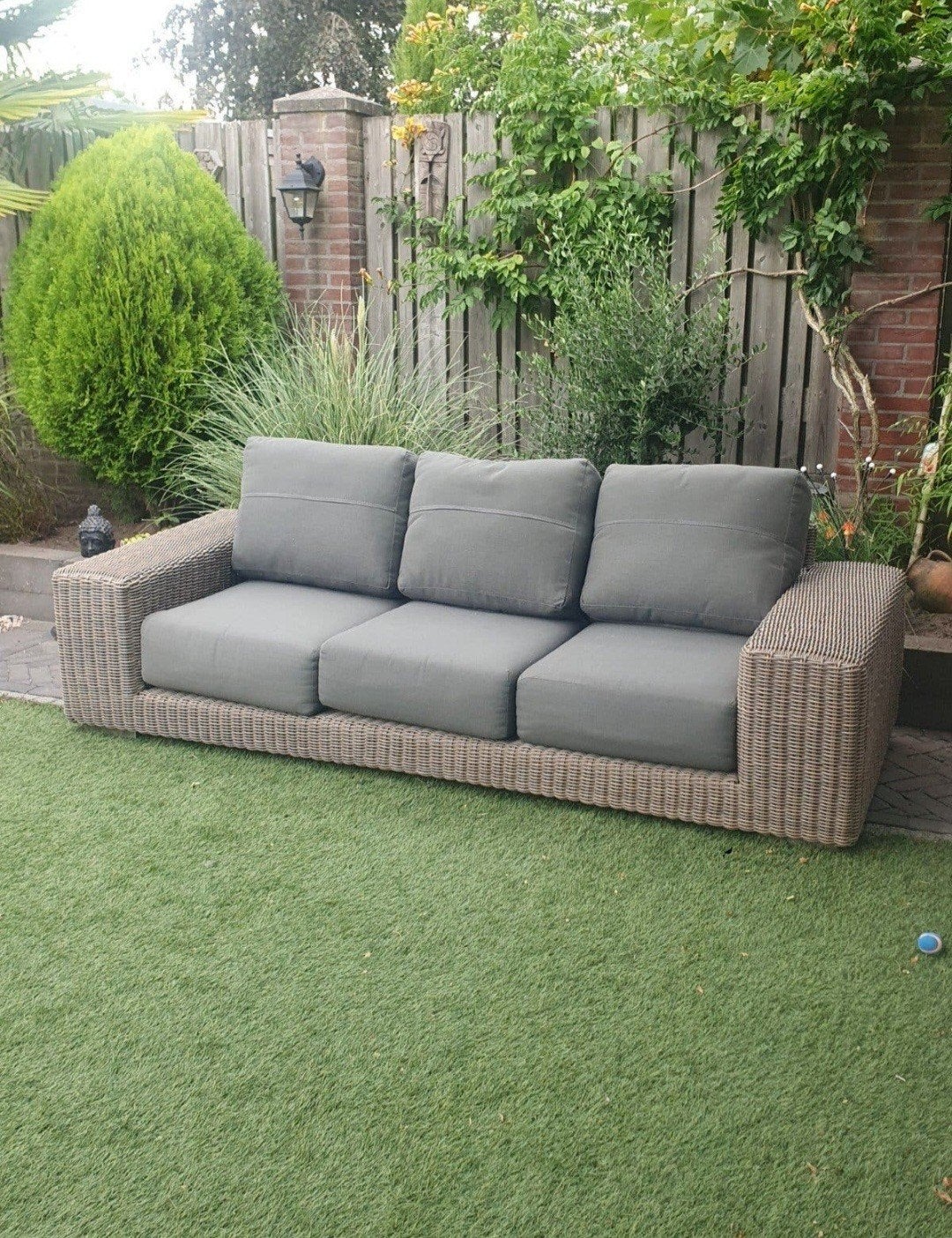 4 Seasons Outdoor Kingston loungeset met dikke kussens, Tuin en Terras, Ophalen, Gebruikt, 3 zitplaatsen, Loungeset