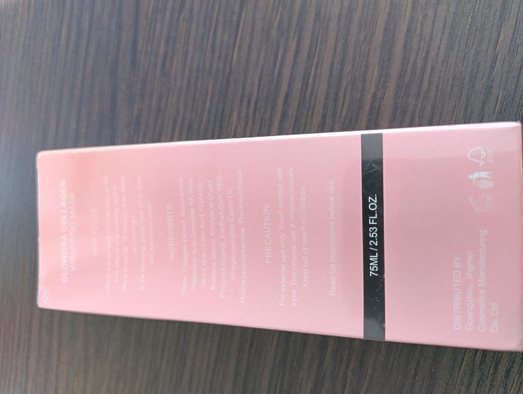 Glowora collagen wrapping mask, Ophalen of Verzenden, Nieuw, Gehele gezicht, Reiniging