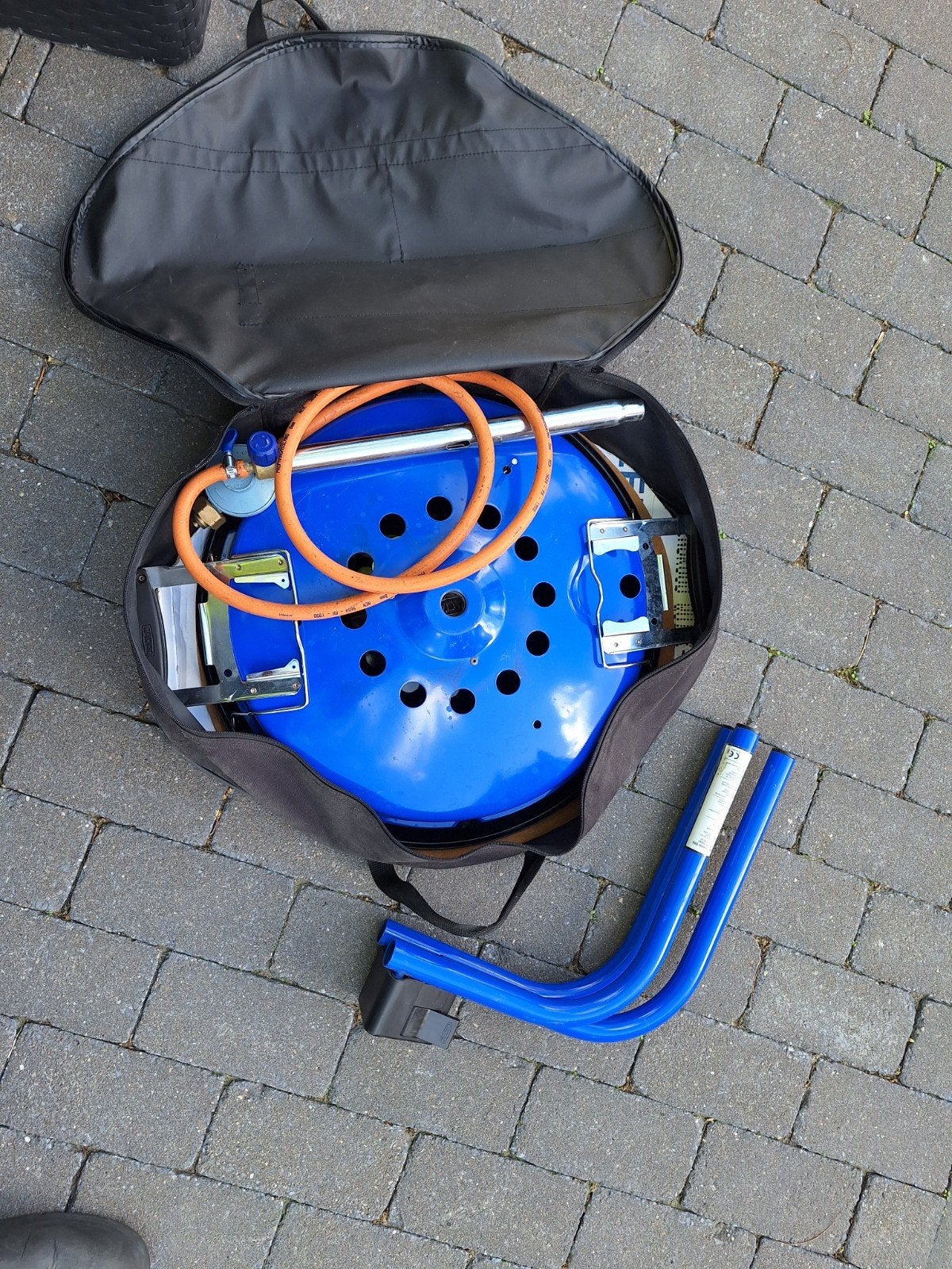 Cadac Skottelbraai met draagtas en gasslang, Tuin en Terras, Gasbarbecues, Ophalen of Verzenden, Gebruikt, Cadac