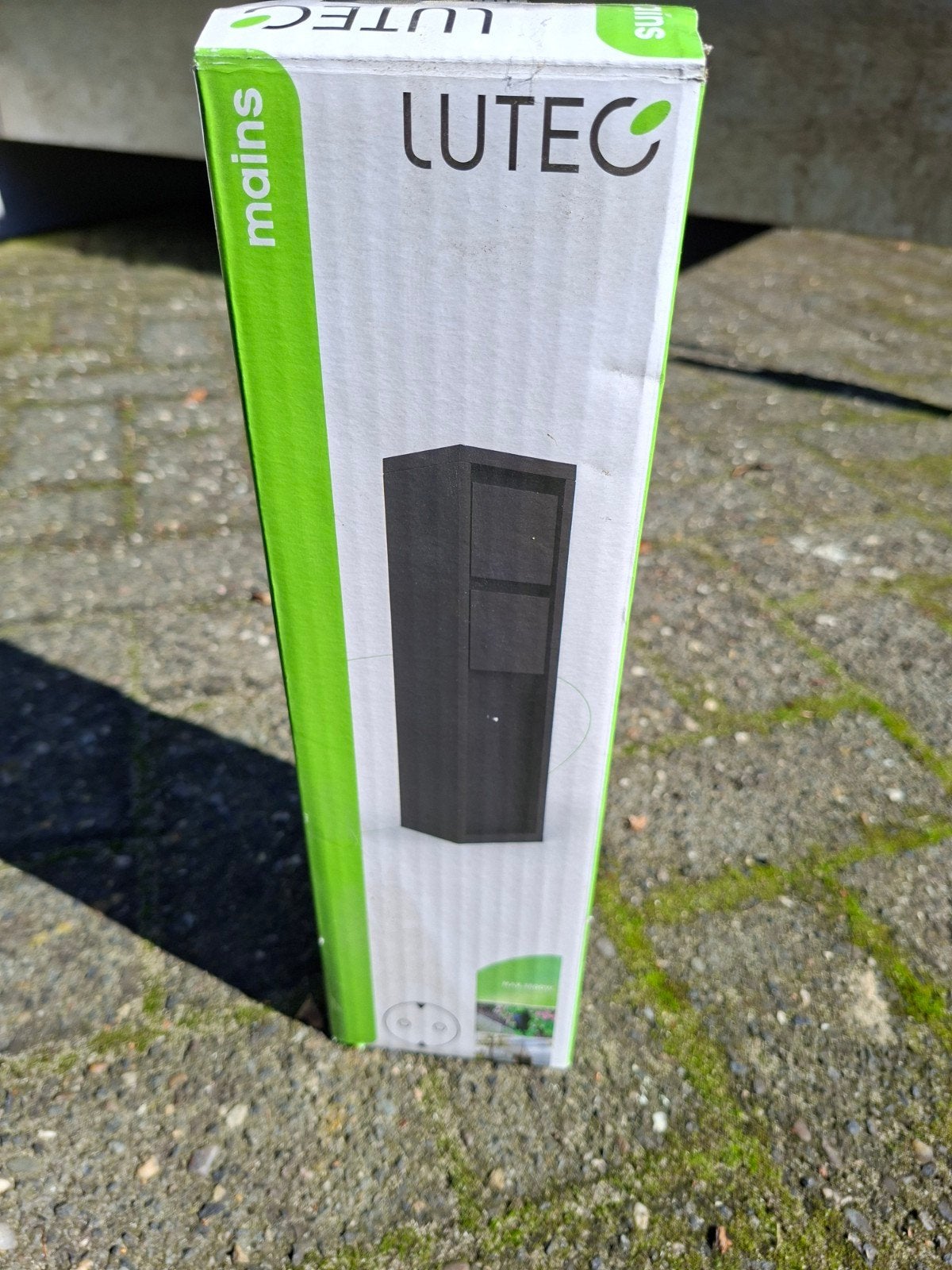 Nieuw Lutec dubbel buitenstopcontact  op zuil, Tuin en Terras, Ophalen, Netvoeding, Waterbestendig, Nieuw