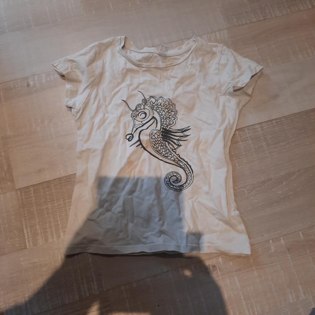 Shirt 104 / 110 glow in the dark, Verzenden, Gebruikt, Meisje, Shirt of Longsleeve