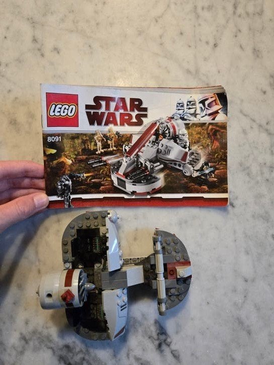 LEGO:  Republic Swamp speeder #8091  (incompleet), Verzenden, Lego
