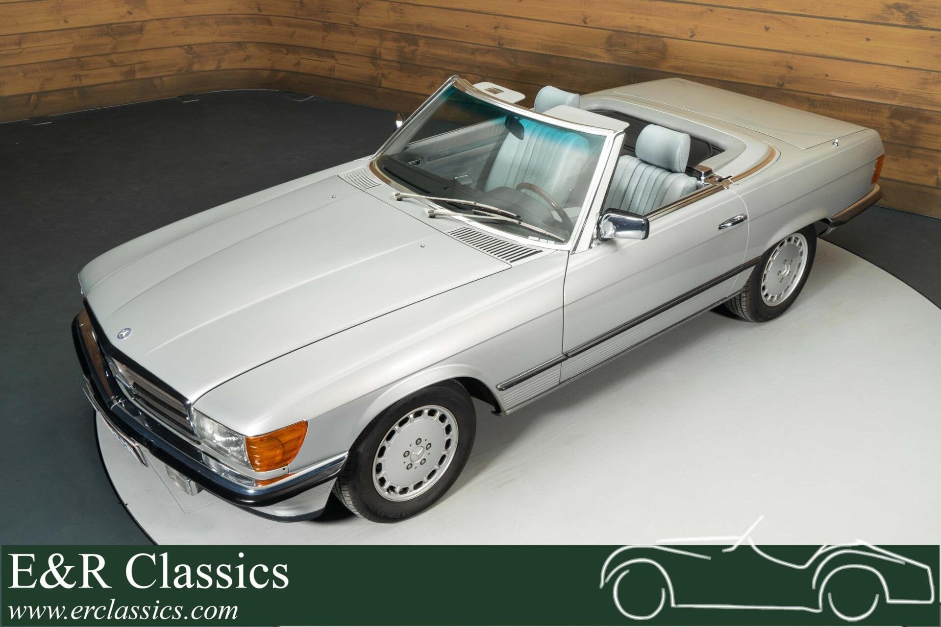 Mercedes 280 SL Cabriolet | 1987, Auto's, Automaat, Achterwielaandrijving, Bedrijf, Grijs
