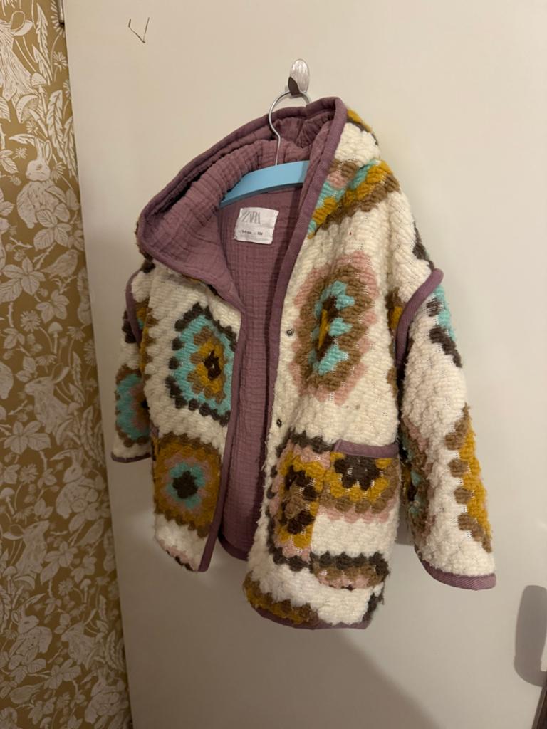 zara patchwork jasje 104, Ophalen, Zo goed als nieuw, Meisje, Jas