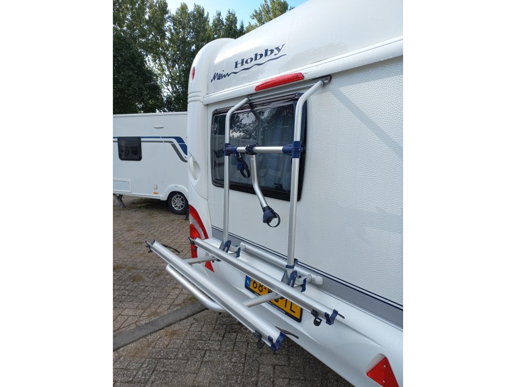 Hobby De Luxe 400 SF voortent-fietsendrager, Schokbreker, Hobby, Dwarsbed, Bedrijf