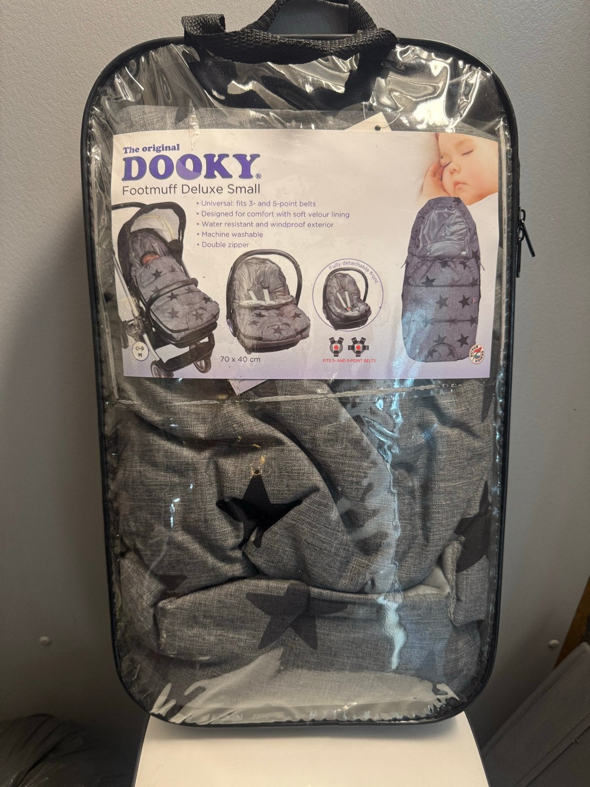Dooky Voetenzak Deluxe Small - Sterrenpatroon, Ophalen, Nieuw