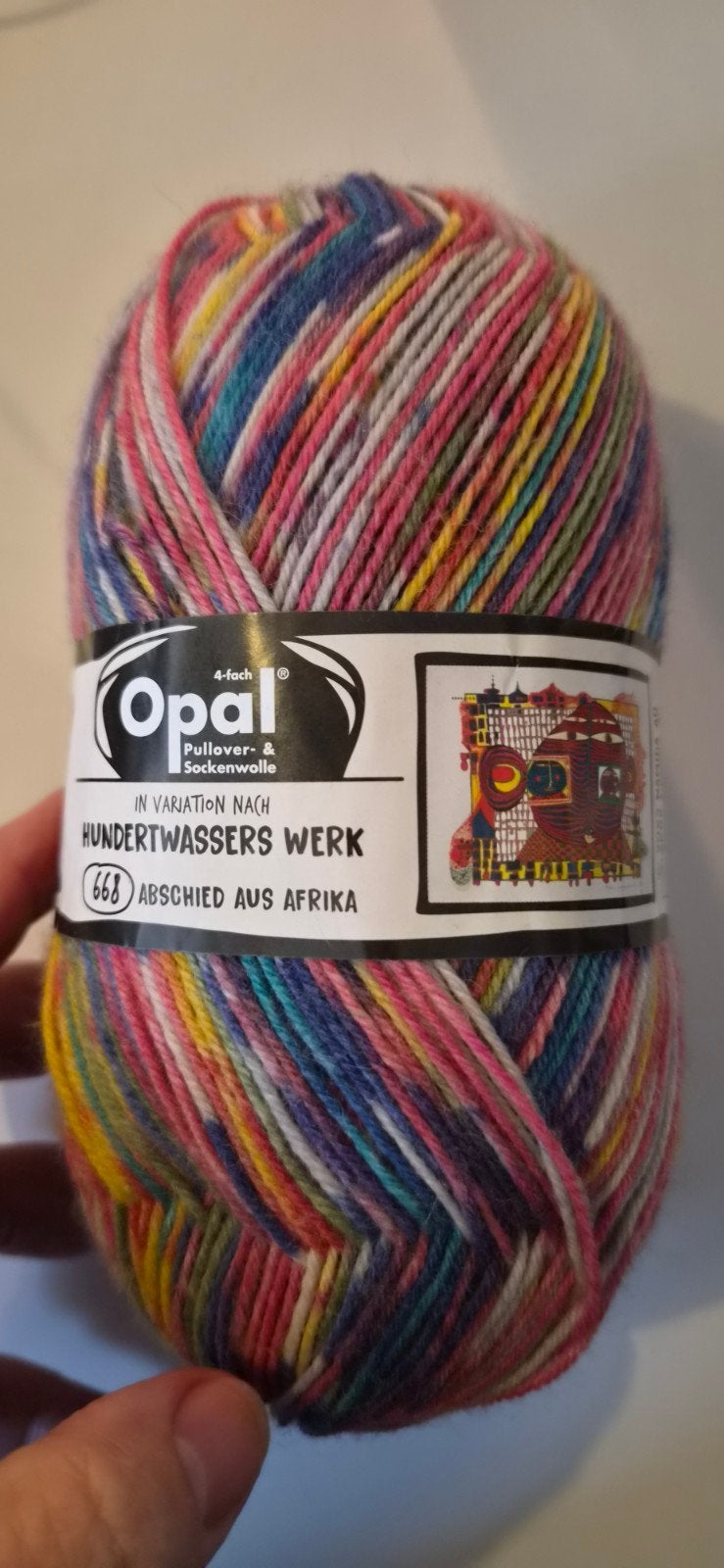 Opal Hundertwasser Sokkenwol - Abschied aus Afrika, Ophalen of Verzenden, Nieuw, Breien, Wol of Garen