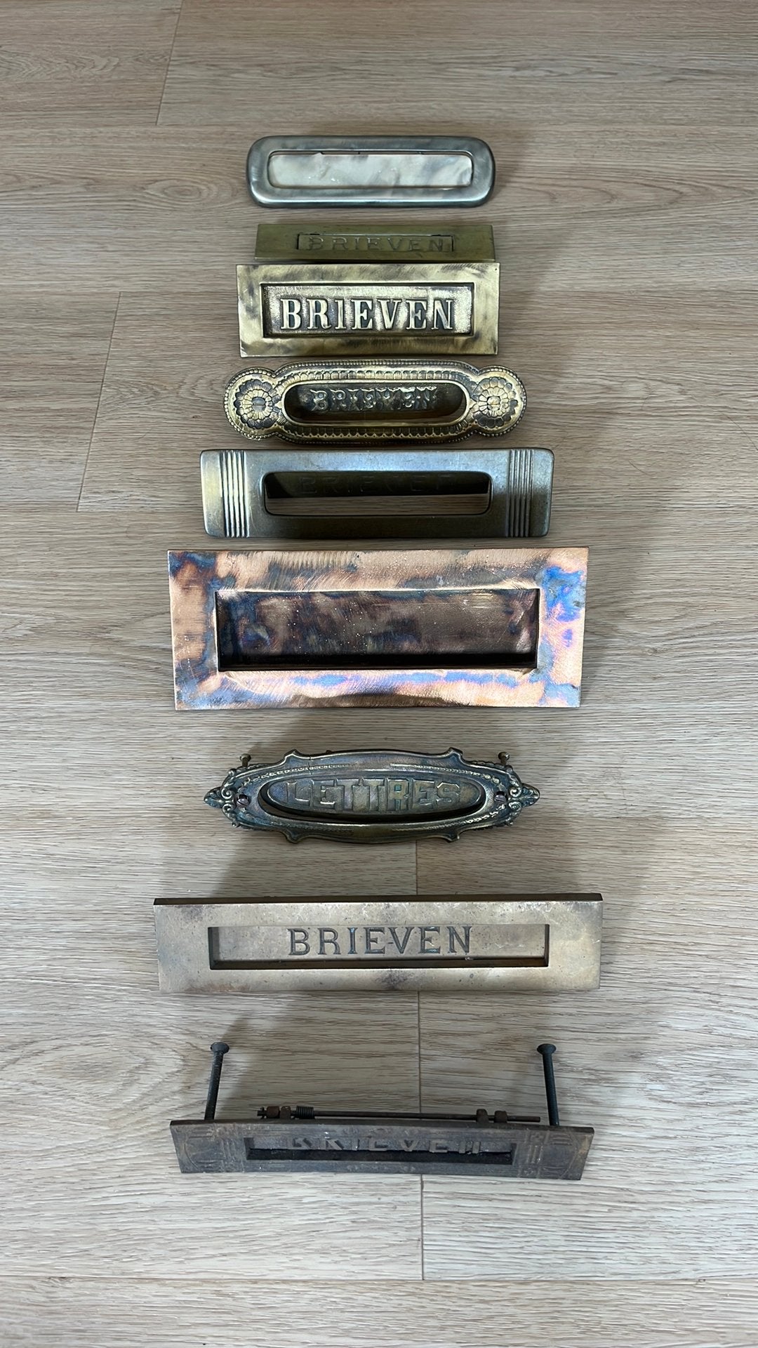 Brievenbussen (horizontaal) ANTIEK Briefplaat brievenbus, Ophalen of Verzenden