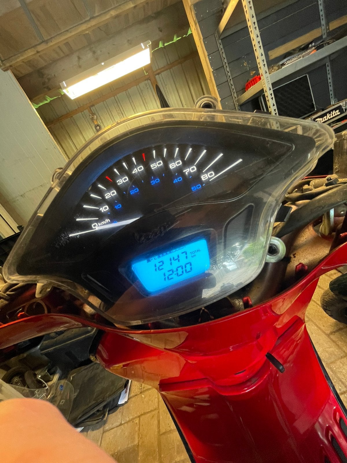 Vespa primavera teller, Ophalen, Gebruikt