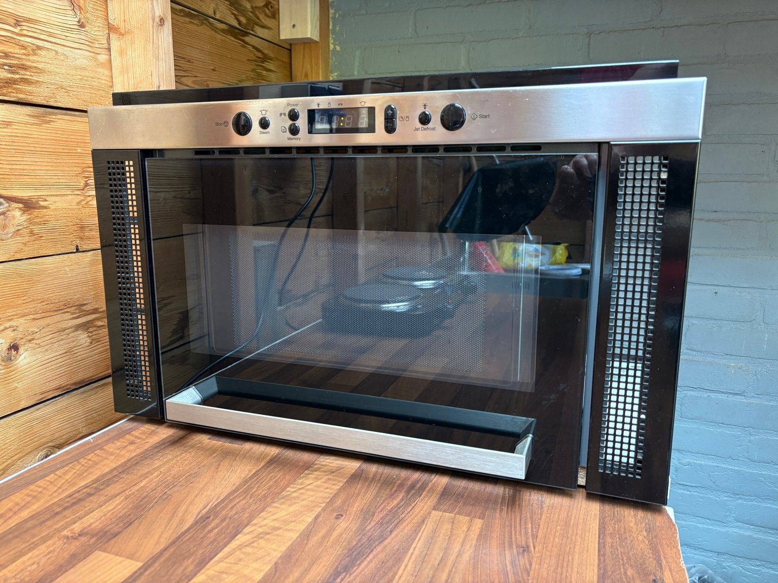 IKEA magnetron - Inbouw - Zo goed als nieuw, Ophalen, 60 cm of meer, Inbouw, Draaiplateau