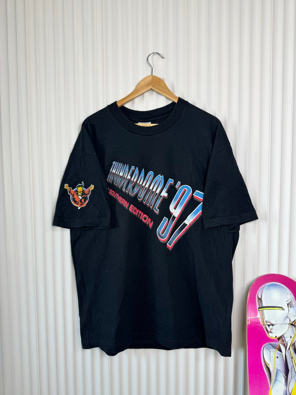 Thunderdome '97 T-shirt XL Southern Edition Gabber Hardcore, Ophalen, Gedragen, Maat 56/58 (XL), Zwart