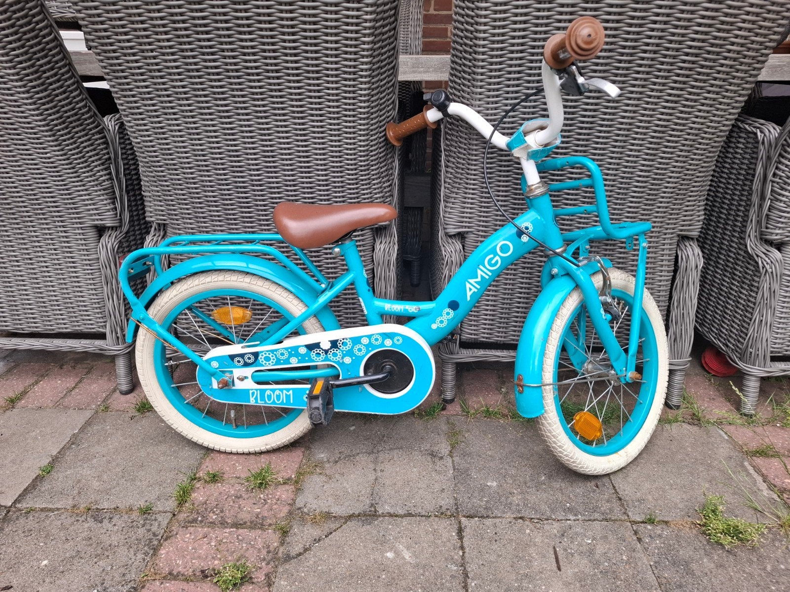 Amigo 16 inch kinderfiets met zijwieltjes, Fietsen en Brommers, Fietsen | Kinderfietsjes, Ophalen, Zijwieltjes, Amigo, 16 tot 20 inch