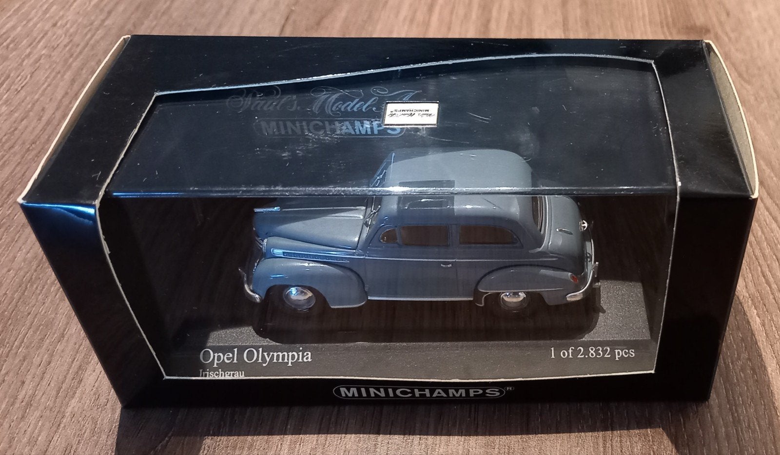 Minichamps Opel Olympia 1952 Irish Grey - 1:43 Schaalmodel, Ophalen of Verzenden, Nieuw, Auto, MiniChamps